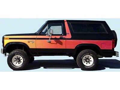 Free Wheeling Chromatic Stripe Kit; Reflective (1981 Bronco)