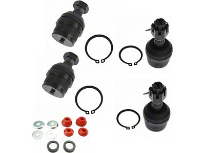 Front Upper and Lower Ball Joint Set with Radius Arm Bushings (87-96 Bronco)