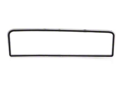 Glove Box Door Trim; Chrome and Black (78-79 Bronco)