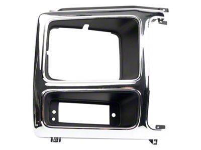 Headlight Bezel; Chrome; Passenger Side (80-86 Bronco)