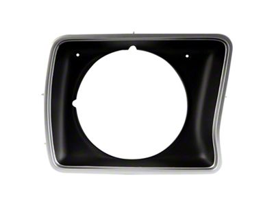 Headlight Bezel; Passenger Side (78-79 Bronco w/ Round Headlights)