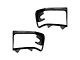 Headlight Bezels; Black (92-96 Bronco)