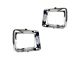 Headlight Bezels; Chrome (78-79 Bronco w/ Rectangular Headlights)