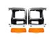 Headlight Bezels with Parking Lights; Chrome (81-86 Bronco)