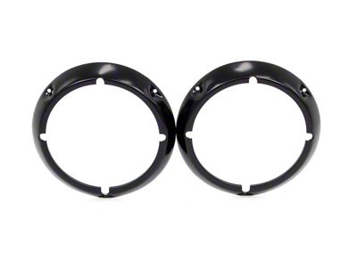 Headlight Bezels; Primer (71-77 Bronco)