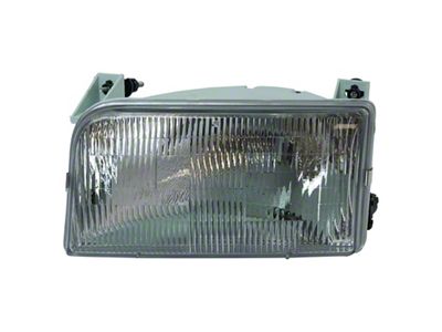 Headlight; Chrome Housing; Clear Lens; Driver Side (92-96 Bronco)