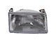 Headlight; Chrome Housing; Clear Lens; Passenger Side (92-96 Bronco)