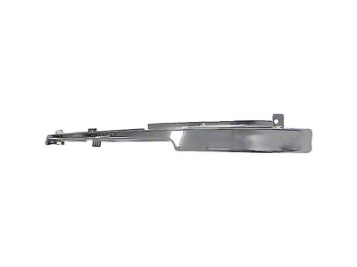 Heavy Gauge Front Bumper Stone Deflector; Upper; Chrome (92-96 Bronco)