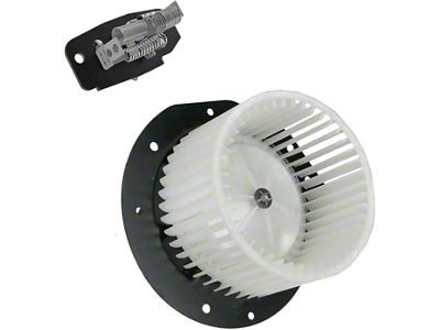 HVAC Blower Motor with Fan Cage and Resistor (87-96 Bronco w/ Factory A/C)