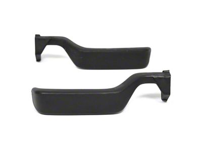 Inside Door Handles; Black (87-96 Bronco)