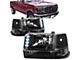 LED DRL Headlights with Clear Corners; Black Housing; Clear Lens (92-96 Bronco)