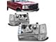 LED DRL Headlights with Clear Corners; Chrome Housing; Clear Lens (92-96 Bronco)