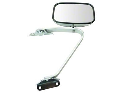 Manual Mirror; Chrome (80-96 Bronco)