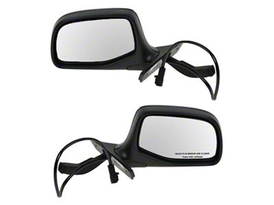 Power Mirrors; Paint to Match Black (92-96 Bronco)