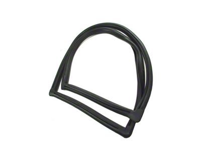 Quarter Window Seal with Trim Groove for Steel Trim; Passenger Side (66-77 Bronco)