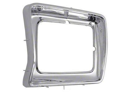 Rectangle Headlight Door; Chrome; Driver Side (78-79 Bronco)