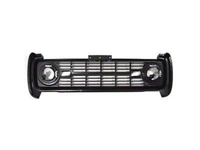 Replacement Grille; Unpainted (66-68 Bronco)