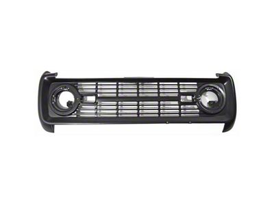 Replacement Grille; Unpainted (69-77 Bronco)