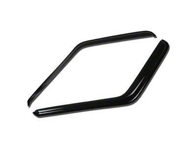 Tape-On Front Window Visors; Dark Smoke (80-96 Bronco)