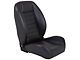 TMI Cruiser Low Back Bucket Seats; Black Madrid Vinyl with White Stitching (Universal; Some Adaptation May Be Required)