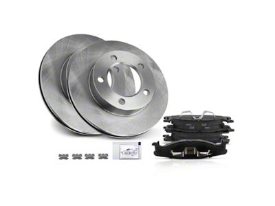 Vented 5-Lug Brake Rotor and Pad Kit; Front (94-96 Bronco)