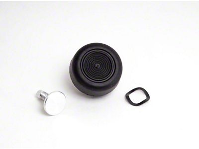 Window Crank Handle Knob; Black (68-77 Bronco)