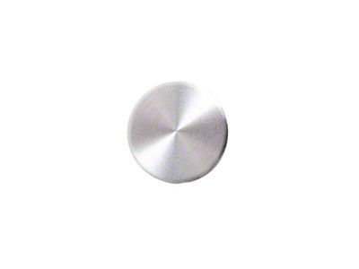 Window Crank Handle Screw Cover; Brushed Aluminum (68-77 Bronco)