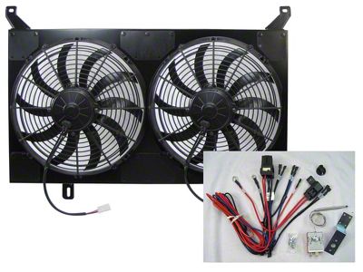 Brothers Trucks Dual Fan Assembly with Shroud (67-72 Blazer, C10, C20, Jimmy, K10, K20)