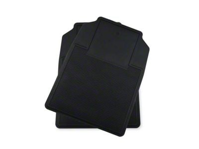 Brothers Trucks Rubber Floor Mats; Black (73-87 C10, C15, K10, K15, K20; 73-91 Blazer, Jimmy)