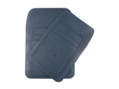 Brothers Trucks Rubber Floor Mats; Blue (88-98 C1500, C2500, C3500, K1500, K2500, K3500)