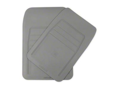 Brothers Trucks Rubber Floor Mats; Gray (88-98 C1500, C2500, C3500, K1500, K2500, K3500)