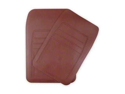 Brothers Trucks Rubber Floor Mats; Maroon (88-98 C1500, C2500, C3500, K1500, K2500, K3500)