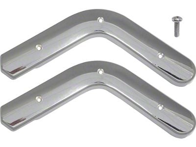 Hinge Covers/ Chrome/ 63-65 Falcon & Ranchero