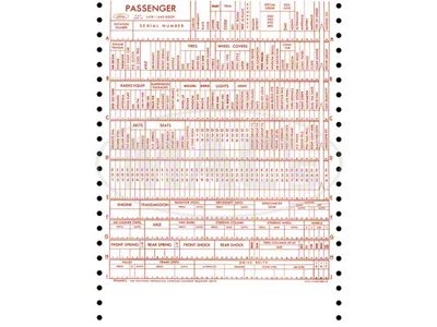 Build Sheet - Fairlane