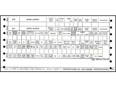 Icd Build Sheet