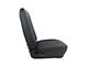 CA Standard Interior Leather Front Bucket Seat Upholstery; Black (67-68 Camaro)