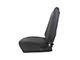 CA Standard Interior Leather Front Bucket Seat Upholstery; Black (67-68 Camaro)