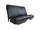 CA Standard Interior Leather Rear Seat Upholstery; Black (67-68 Camaro Coupe)