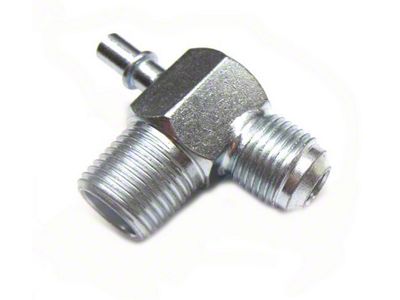 CA Vacuum Line Fitting; 1 Threaded/1 Vacuum Port (67-72 Camaro)