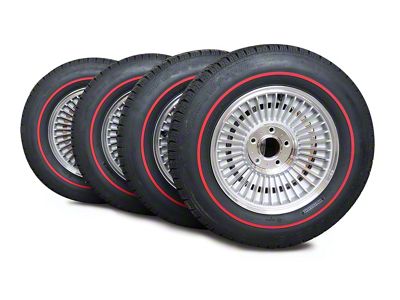CA 15x6 Direct-Bolt Knock-Off Wheel & BF Goodrich Redline Radial Tire Package (63-64 Corvette C2)