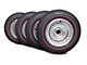 CA 15x6 Direct-Bolt Knock-Off Wheel & BF Goodrich Redline Radial Tire Package (63-64 Corvette C2)