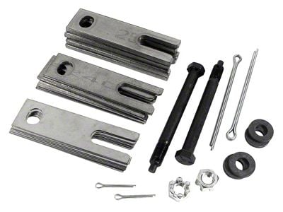 1963-1982 Corvette 18pc Slotted Trailing Arm Shim Kit with Stainless Shims and Hardware Kit