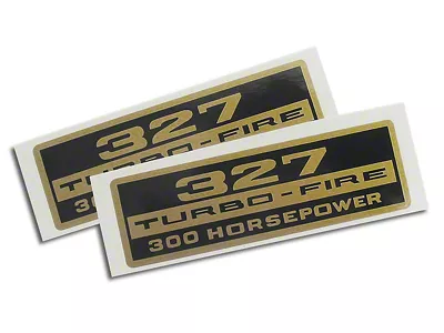 CA 300 Horsepower Valve Cover Decals (1966 Corvette C2)