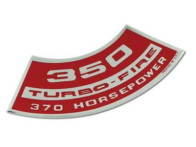 CA 350/370 Air Cleaner Decal (1970 Corvette C3)