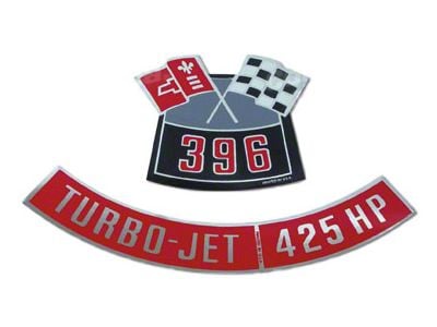 CA 396/425 Air Cleaner Decals (1965 Corvette C2)