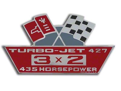 CA 427/435 Air Cleaner Decal (67-69 Corvette C2 & C3)