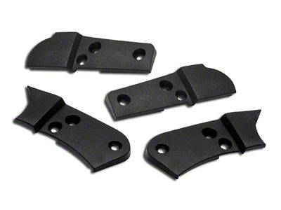 CA ABS Plastic Seat Hinge Covers; Unpainted (78-82 Corvette C3)