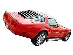 CA Aluminum Rear Window with ABS Side Window Louver Kit (78-82 Corvette C3 Coupe)