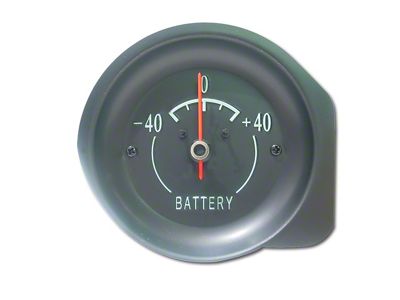 CA 1968-1971 Corvette Ammeter Gauge Face - Green