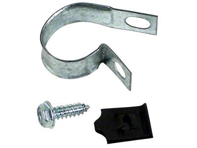 CA 1956-1962 Corvette Antenna Support Bracket Clamp, Bolt and Nut Set